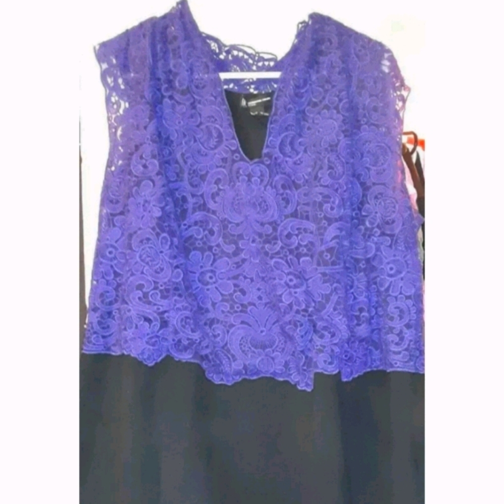 Black and Purple Dress